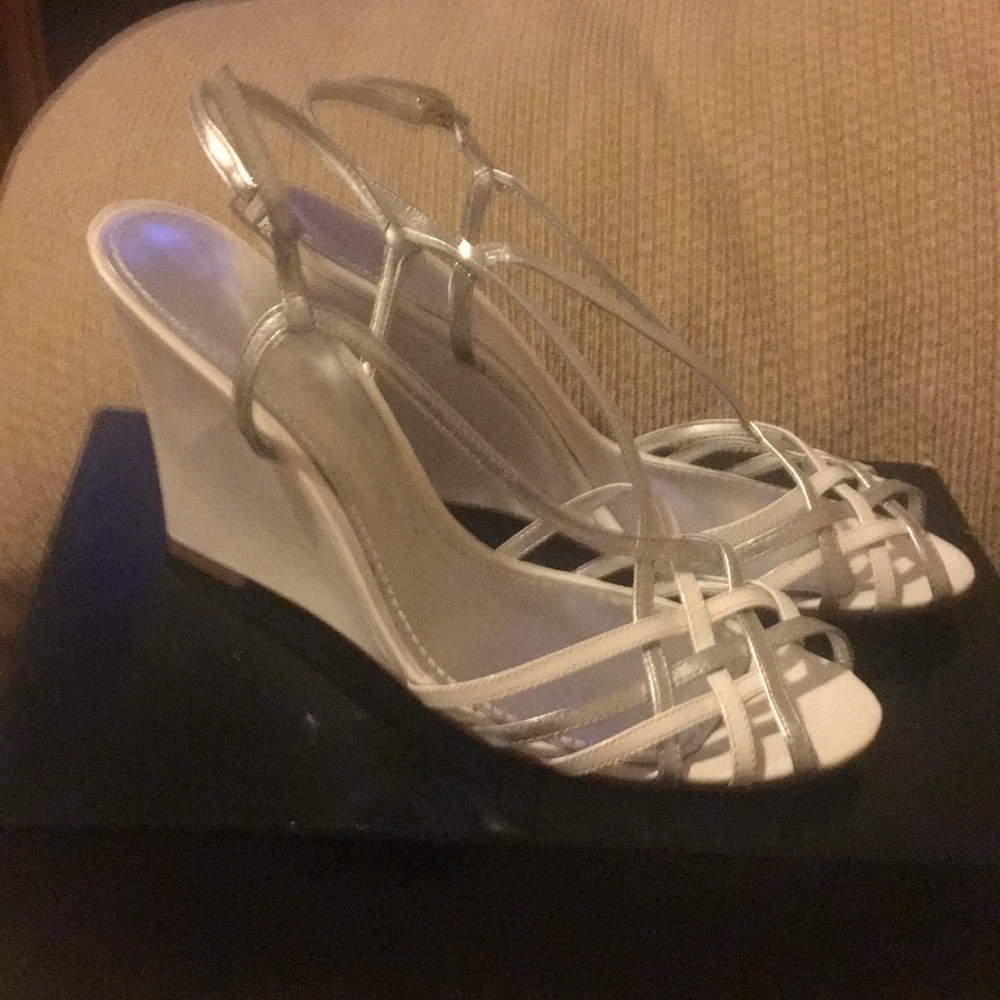 🤍NWT Ralph Lauren Patent Leather Wedge Sandals